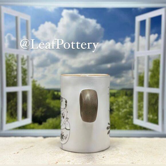 Little Birdie Buddies White/Brown Ceramic 18oz Mug with Handle - Picture 5 of 8